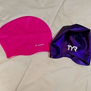TYR and Mounchain Swim caps